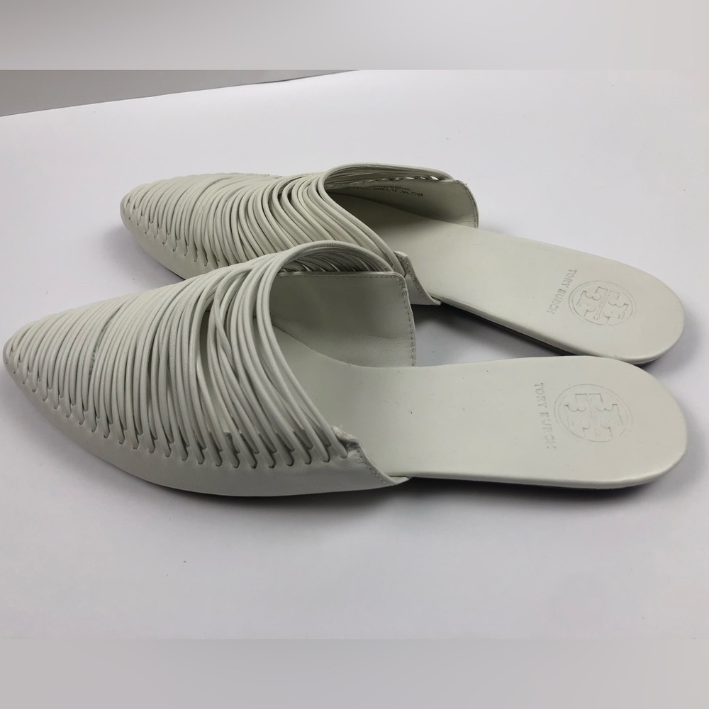Tory Burch Sienna Womens size 7.5m slide Mule. White leather